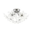 Load image into Gallery viewer, LightFixturesUSA - 4 - Light Bloom Dandelion Crystal Sputnik Semi Flush Mount - Ceiling Light - Chrome -