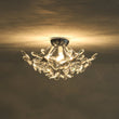 Load image into Gallery viewer, LightFixturesUSA - 4 - Light Bloom Dandelion Crystal Sputnik Semi Flush Mount - Ceiling Light - Chrome -