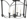 Load image into Gallery viewer, LightFixturesUSA - 4 - light French Antique Candle Style Lantern Semi Flush - Ceiling Light - Black -