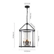Load image into Gallery viewer, LightFixturesUSA - 4 - Light Manor Glass Wide Cylinder Lantern Pendant Light - Pendant Light - Chrome -
