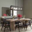 Load image into Gallery viewer, LightFixturesUSA - 5 - Light Curved Rectangle Frame Island Chandelier - Chandelier - Oil Rubbed Bronz - 5 - Lt