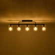 Load image into Gallery viewer, LightFixturesUSA - 5 - Light Seeded Glass Shade Linear Island Chandelier - Chandelier - 5 - Lt -