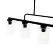 Load image into Gallery viewer, LightFixturesUSA - 5 - Light Seeded Glass Shade Linear Island Chandelier - Chandelier - 5 - Lt -