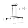 Load image into Gallery viewer, LightFixturesUSA - 5 - Light Seeded Glass Shade Linear Island Chandelier - Chandelier - 5 - Lt -