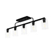 Load image into Gallery viewer, LightFixturesUSA - 5 - Light Seeded Glass Shade Linear Island Chandelier - Chandelier - 5 - Lt -
