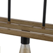 Load image into Gallery viewer, LightFixturesUSA - 5 - Light Trapezoid Wood Grain Chain Linear Island Chandelier - Chandelier - 5 - Light -