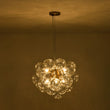 Load image into Gallery viewer, LightFixturesUSA - 6 - Light Brass Cluster Clear Glass Bubble Sphere Chandelier - Chandelier - Brass -