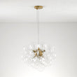 Load image into Gallery viewer, LightFixturesUSA - 6 - Light Brass Cluster Clear Glass Bubble Sphere Chandelier - Chandelier - Brass (Pre - Order) -
