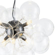 Load image into Gallery viewer, LightFixturesUSA - 6 - Light Dimmable Brass Cluster Clear Glass Bubble Sphere Chandelier - Chandelier - Black -