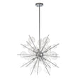 Load image into Gallery viewer, LightFixturesUSA - 6 - Light Glass Globe Bubble Sputnik Sunburst Chandelier - Chandelier - Chrome -