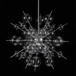Load image into Gallery viewer, LightFixturesUSA - 6 - Light Glass Globe Bubble Sputnik Sunburst Chandelier - Chandelier - Chrome -