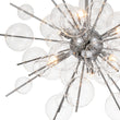 Load image into Gallery viewer, LightFixturesUSA - 6 - Light Glass Globe Bubble Sputnik Sunburst Chandelier - Chandelier - Chrome -