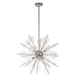Load image into Gallery viewer, LightFixturesUSA - 6 - Light Glass Globe Bubble Sputnik Sunburst Chandelier - Chandelier - Chrome -