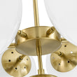 Load image into Gallery viewer, LightFixturesUSA - 7 - light Brass Sputnik Opal Glass Globe Bubble Chandelier - Chandelier - Brass (Pre - Order) -