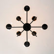 Load image into Gallery viewer, LightFixturesUSA - 8 - Light Seeded Glass Globe Round Sputnik Bubble Chandelier - Chandelier - Black -