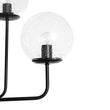 Load image into Gallery viewer, LightFixturesUSA - 8 - Light Seeded Glass Globe Round Sputnik Bubble Chandelier - Chandelier - Black -