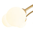 Load image into Gallery viewer, LightFixturesUSA - 8 - Light Sputnik Milky Glass Bubble Semi Flush Mount - Ceiling Light - Brass -