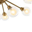 Load image into Gallery viewer, LightFixturesUSA - 9 - Light Layered Glass Bubble Sputnik Semi Flush Chandelier - Ceiling Light - Black (1 - 2 Weeks Arrive) -