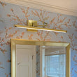 Load image into Gallery viewer, LightFixturesUSA - Adjustable Dimmable LED Linear Vanity Sconce Picture Light - Wall Sconce - Brass -