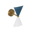 Load image into Gallery viewer, LightFixturesUSA - Art Deco 2 - Light Up Down Dual Cone Wall Sconce - Wall Sconce - Green + White - 2 Packs -