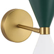 Load image into Gallery viewer, LightFixturesUSA - Art Deco 2 - Light Up Down Dual Cone Wall Sconce - Wall Sconce - Green + White - 2 Packs -
