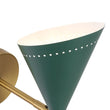 Load image into Gallery viewer, LightFixturesUSA - Art Deco 2 - Light Up Down Dual Cone Wall Sconce - Wall Sconce - Green + White - 2 Packs -