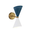 Load image into Gallery viewer, LightFixturesUSA - Art Deco 2 - Light Up Down Dual Cone Wall Sconce - Wall Sconce - Green + White - 2 Packs -