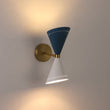 Load image into Gallery viewer, LightFixturesUSA - Art Deco 2 - Light Up Down Dual Cone Wall Sconce - Wall Sconce - Green + White - 2 Packs -