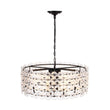 Load image into Gallery viewer, LightFixturesUSA - Art Deco Blossom Floral Cage Drum Lantern Pendant Light - Chandelier - Black -