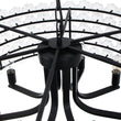 Load image into Gallery viewer, LightFixturesUSA - Art Deco Blossom Floral Cage Drum Lantern Pendant Light - Chandelier - Black -