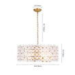 Load image into Gallery viewer, LightFixturesUSA - Art Deco Blossom Floral Cage Drum Lantern Pendant Light - Chandelier - Gold -