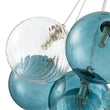 Load image into Gallery viewer, LightFixturesUSA - Art Deco Blue Hue Cluster Glass Globe Bubble Chandelier - Chandelier - 16 - Lt -