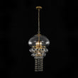 Load image into Gallery viewer, LightFixturesUSA - Art Deco Brass Tiered Clear Glass Jellyfish Style Chandelier - Chandelier - Brass -
