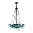 Load image into Gallery viewer, LightFixturesUSA - Art Deco Color Cluster Glass Globe Bubble Chandelier - Chandelier - Blue -