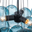 Load image into Gallery viewer, LightFixturesUSA - Art Deco Color Cluster Glass Globe Bubble Chandelier - Chandelier - Blue -