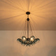 Load image into Gallery viewer, LightFixturesUSA - Art Deco Color Cluster Glass Globe Bubble Chandelier - Chandelier - Blue -