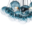 Load image into Gallery viewer, LightFixturesUSA - Art Deco Color Cluster Glass Globe Bubble Chandelier - Chandelier - Blue -