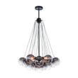 Load image into Gallery viewer, LightFixturesUSA - Art Deco Color Cluster Glass Globe Bubble Chandelier - Chandelier - Gray -