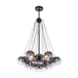 Load image into Gallery viewer, LightFixturesUSA - Art Deco Color Cluster Glass Globe Bubble Chandelier - Chandelier - Gray -