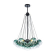 Load image into Gallery viewer, LightFixturesUSA - Art Deco Color Cluster Glass Globe Bubble Chandelier - Chandelier - Green -