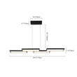 Load image into Gallery viewer, LightFixturesUSA - Black 4 - light Rectangular Dimmable LED Kitchen Island Pendant - Chandelier - Black -