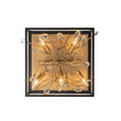 Load image into Gallery viewer, LightFixturesUSA - Black Brass Crystal Branch Square Lantern Flush Mount Light - Ceiling Light - 15.7 in -
