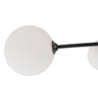 Load image into Gallery viewer, LightFixturesUSA - Black Frosted Bubble Linear Sputnik Semi Flush Mount - Ceiling Light - Black -