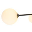 Load image into Gallery viewer, LightFixturesUSA - Black Frosted Bubble Linear Sputnik Semi Flush Mount - Ceiling Light - Black -
