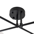 Load image into Gallery viewer, LightFixturesUSA - Black Frosted Bubble Linear Sputnik Semi Flush Mount - Ceiling Light - Black -