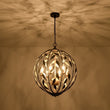 Load image into Gallery viewer, LightFixturesUSA - Black Gold Candle Style Leaf Vine Iron Orb Chandelier - Chandelier - 6 - Lt -