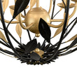 Load image into Gallery viewer, LightFixturesUSA - Black Gold Candle Style Leaf Vine Iron Orb Chandelier - Chandelier - 6 - Lt -
