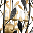 Load image into Gallery viewer, LightFixturesUSA - Black Gold Candle Style Leaf Vine Iron Orb Chandelier - Chandelier - 6 - Lt -