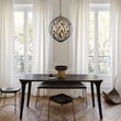Load image into Gallery viewer, LightFixturesUSA - Black Gold Candle Style Leaf Vine Iron Orb Chandelier - Chandelier - 6 - Lt -