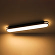 Load image into Gallery viewer, LightFixturesUSA - Black Minimalist Oval Dimmable LED Flush Mount Light - Ceiling Light - Black -